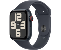 Apple Watch SE 2 44/Czarne Aluminum/Czarny Pasek Sportowy M/L LTE - 1278046 - zdjęcie 1